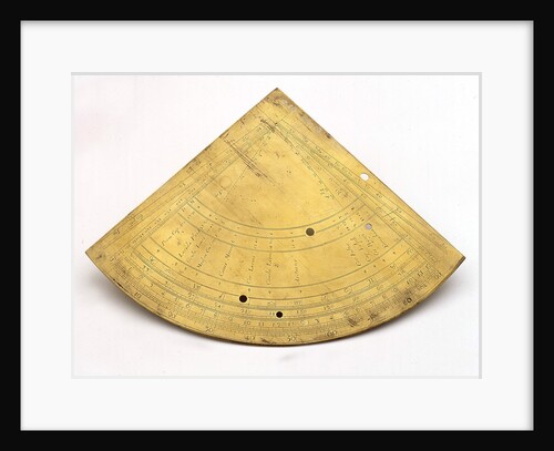 Reverse of Horary quadrant by unknown
