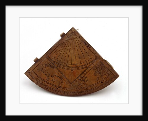 Reverse of Horary quadrant by unknown