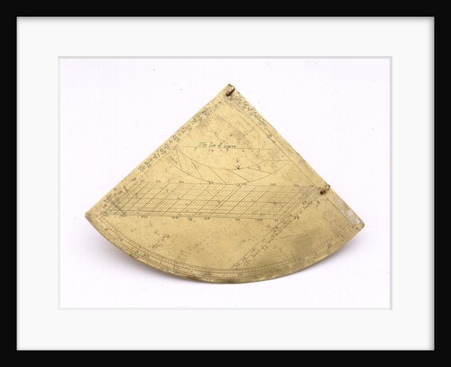 Obverse of Oughtred quadrant by unknown