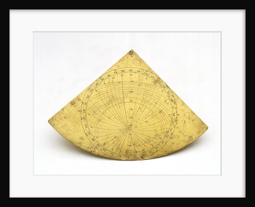 Reverse of Oughtred quadrant by unknown