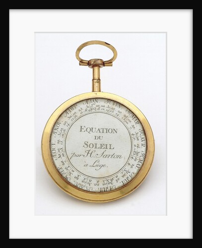 Compass dial, reverse by Hubert Sarton