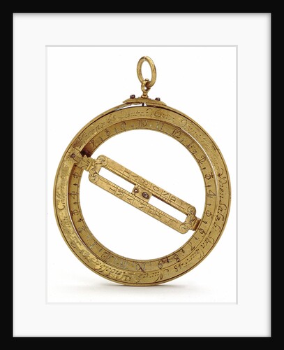 Universal equinoctial ring dial by Nikolaus Rugendas