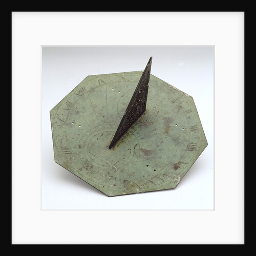 Horizontal sun and moon pedestal dial by Elias Allen