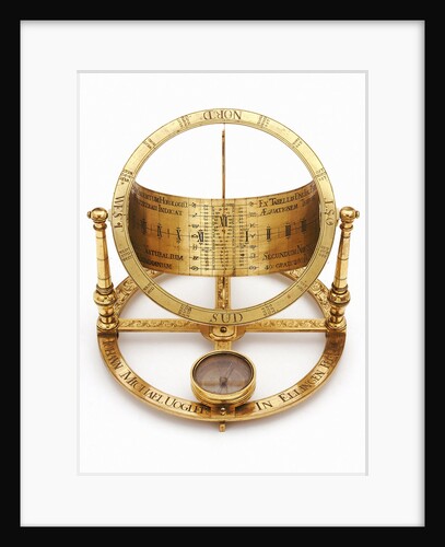 Equinoctial dial by Johann Michael Vogler
