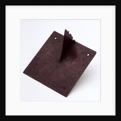 Horizontal pedestal dial by Humphrey Cole
