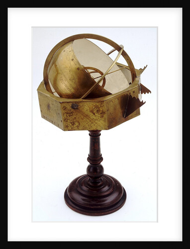 Armillary and polyhedral dial by unknown