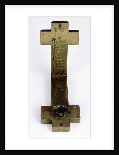 Cruciform diptych dial, leaves Ib and IIa by Bernardi Danielis
