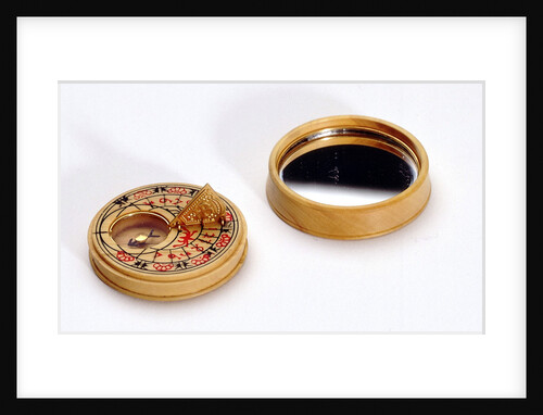 Compass dial, with lid by Mary Rose Trust