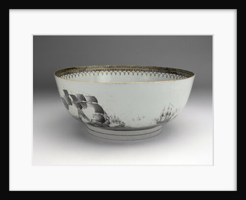 Battle of the Saints punch bowl by unknown