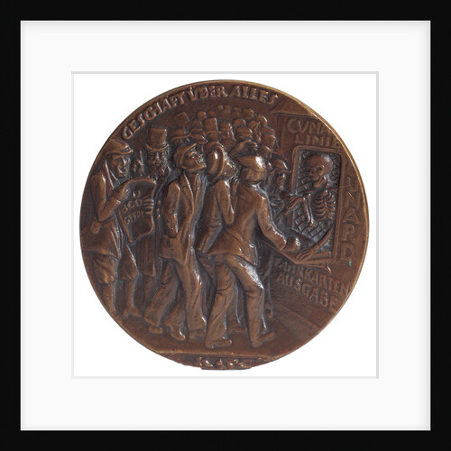 Medal commemorating the sinking of the SS 'Lusitania', 1915, obverse by Karl Goetz