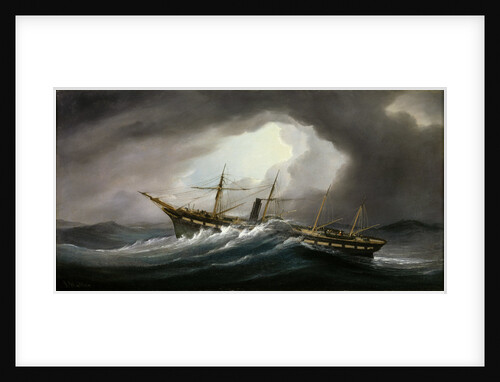 Paddle steamer 'Great Western' in a gale by Samuel Walters