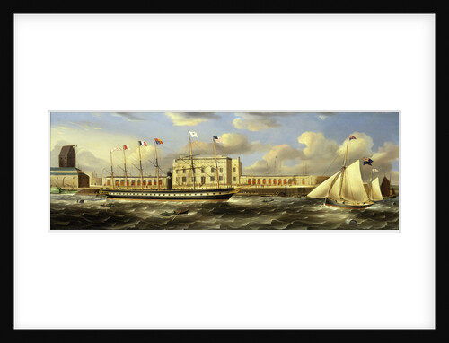 SS 'Great Britain' (Br, 1843) at Brunswick Wharf, Blackwall by R.B. Spencer