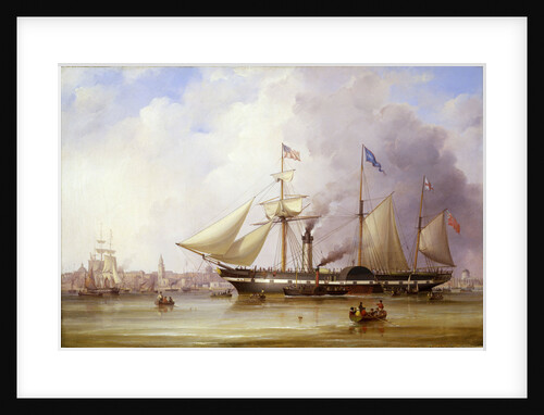 Paddle steamer 'President' in the Mersey off Liverpool by Samuel Walters
