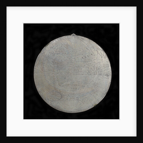 Medal commemorating the track of Drake's voyage, 1577-1580; obverse by Michael Mercator