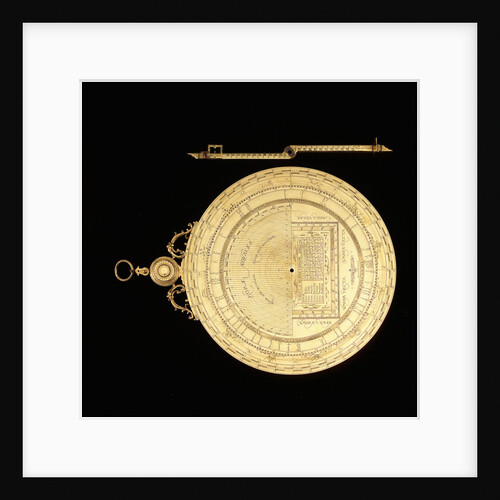 Astrolabe: dismounted reverse by Erasmus Habermel