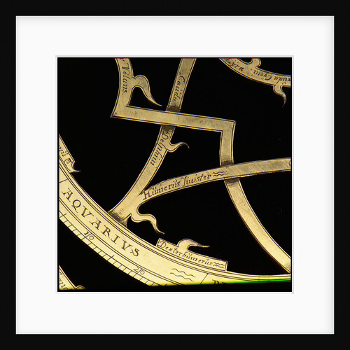Astrolabe: detail of rete by Erasmus Habermel
