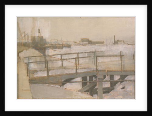 Study for A Jetty at Greenwich by Jesse Dale Cast