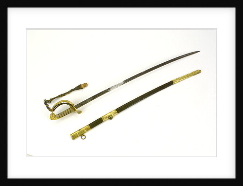 Solid half-basket hilted sword by Prosser