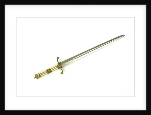 Straight-bladed dirk by unknown