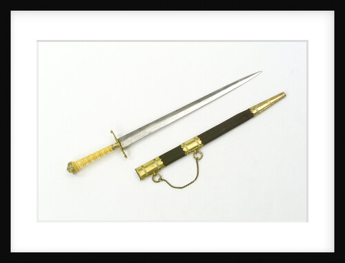 Straight bladed dirk by E. & E. Emanuel