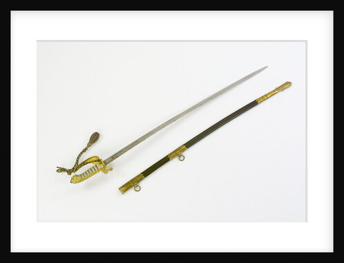 Sword, solid half-basket hilt by unknown