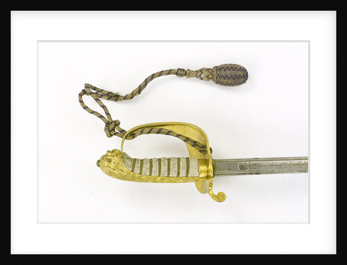 Hilt of sword, (solid half-basket hilt) by unknown