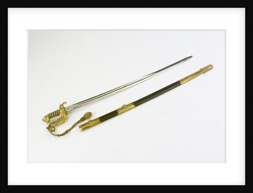 Sword, solid half-basket hilt by unknown