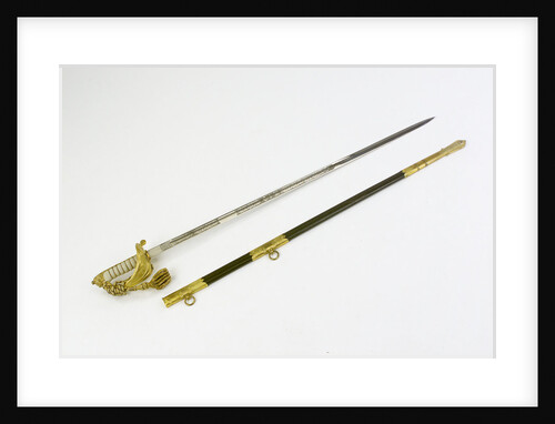 Sword, solid half-basket hilt by unknown