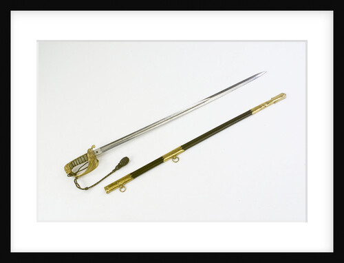 Sword, solid half-basket hilt by unknown