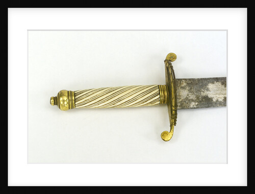 Hilt of dirk, curved blade by unknown