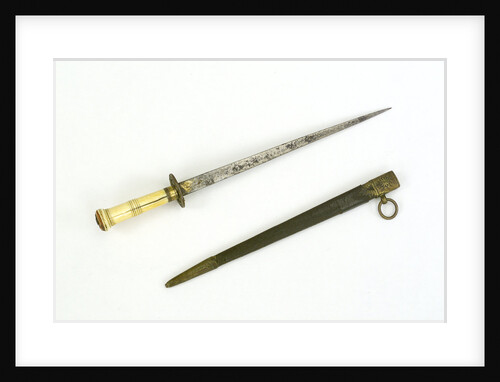 Hilt of dirk, straight blade by unknown