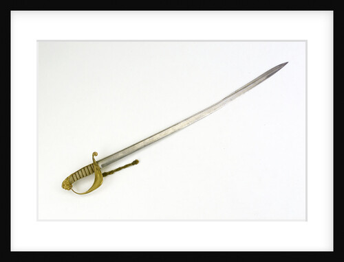 Solid half-basket hilted sword by Unknown