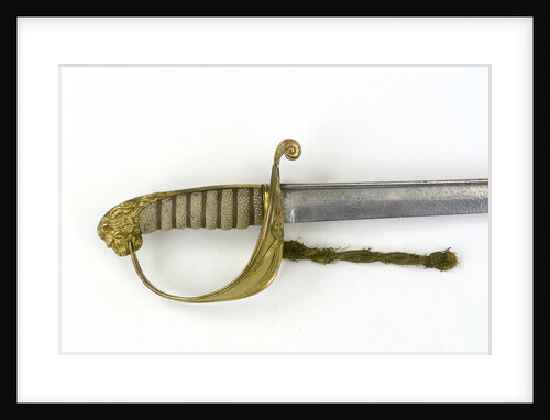 Solid half-basket hilt of sword by unknown