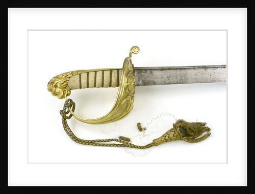 Solid half-basket hilt of sword by unknown