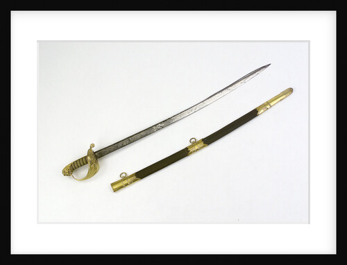 Solid half-basket hilted sword by Prosser