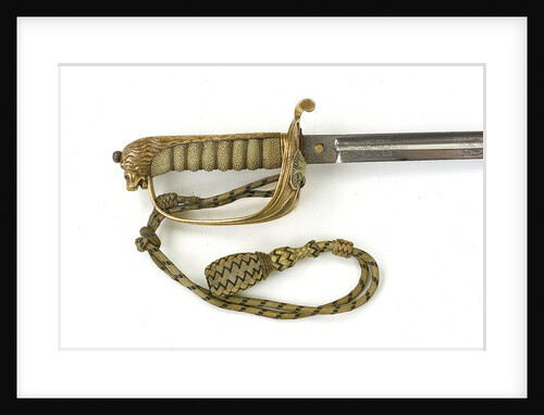 Solid half-basket hilted sword by Gieves