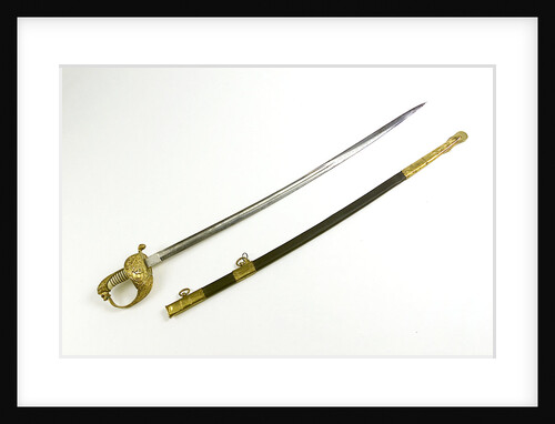 German solid half-basket hilted sword by Unknown