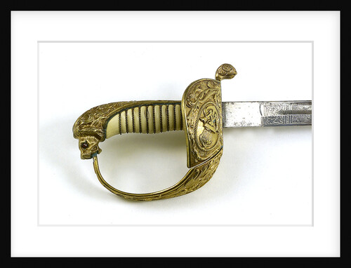 German solid half-basket hilted sword by unknown