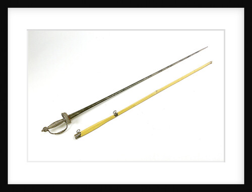 Small-sword, attributed to Rear-Admiral Richard Kempenfelt (1718-82) by unknown