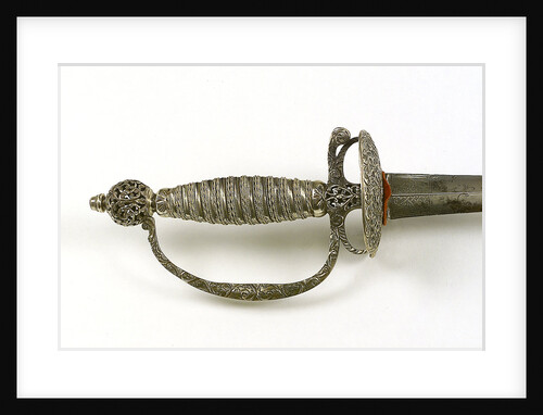 Small-sword, attributed to Rear-Admiral Richard Kempenfelt (1718-82) by unknown