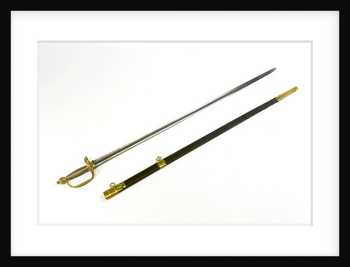 Oval side ring hilted sword by unknown