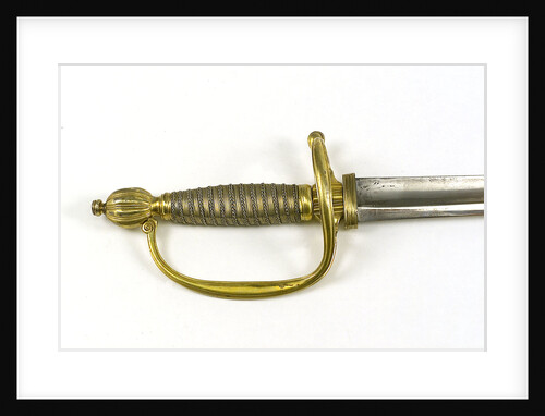Oval side ring hilted sword by unknown