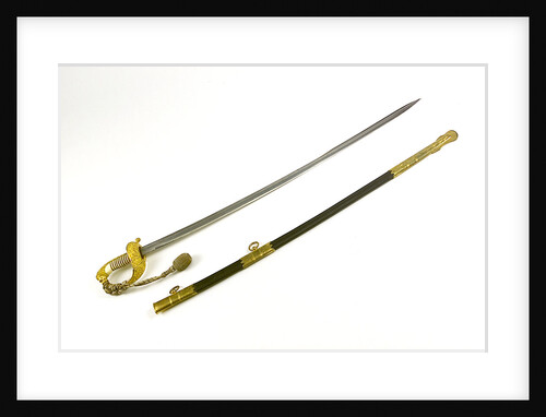 German solid half-basket hilted sword by K.L.H. Berser Collani & Co.