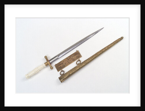 Greek ceremonial dirk by unknown