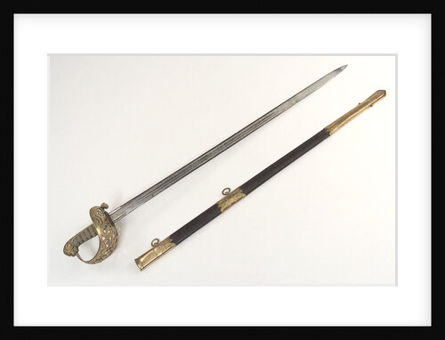 Pierced half-basket hilted sword by Batten & Adams
