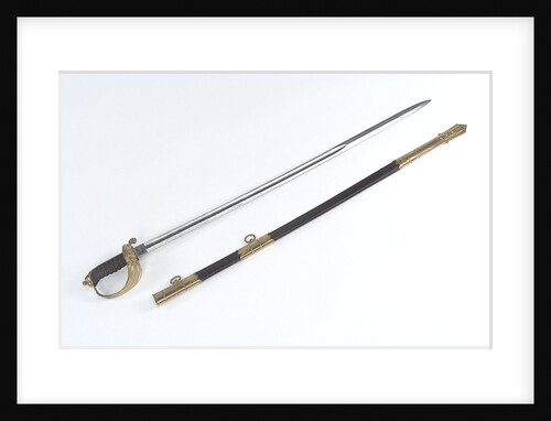 Solid half-basket hilted sword by W.E. Legge
