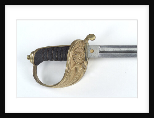 Solid half-basket hilted sword by W.E. Legge