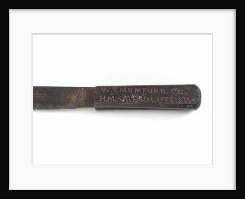 Seaman's knife owned by W.T. Mumford (active 1854) by unknown