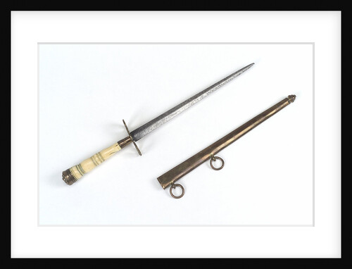 Straight-bladed dirk by unknown