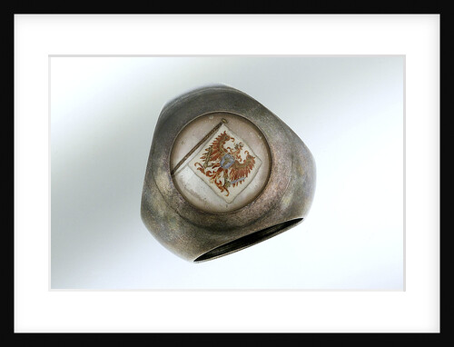 Silver scarf ring by unknown